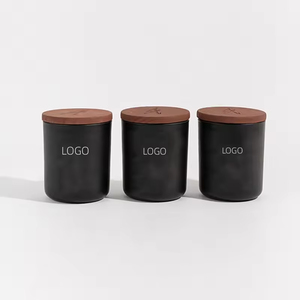 Frasco de Vidrio Transparente de Pared Gruesa con Base Curva de 6oz, 8oz y 12oz para Velas, con Tapa de Madera, para Decoración del Hogar, Marca Privada - Product Image 6