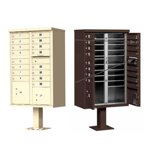 Boîte <span class=keywords><strong>aux</strong></span> <span class=keywords><strong>lettres</strong></span> américaine <span class=keywords><strong>homologuée</strong></span> USPS, type colonne, avec 16 portes pour locataires et 2 portes pour colis - Product Image 2