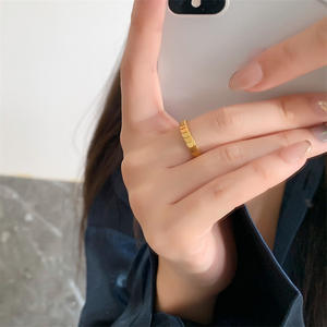 Anillo Circular de Plata de Ley S925 con Diseño de Escamas de Pescado para Mujer, Nuevo Diseño de Nicho Chino, Incrustaciones de 18K, Personalidad Moderna, Lujo Ligero - Product Image 4