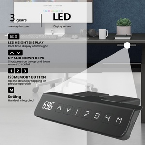 Customizable Modern L-Shaped Electric Height Adjustable Desk System Ergonomic Extendable Features for Commercial Collaborative - Product Image 3