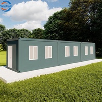 Maison de conteneur préfabriquée modulaire mobile personnalisée WinFair, bureaux préfabriqués en kit pour Afrique du Sud, idéale pour bureau de jardin / studio de cour arrière