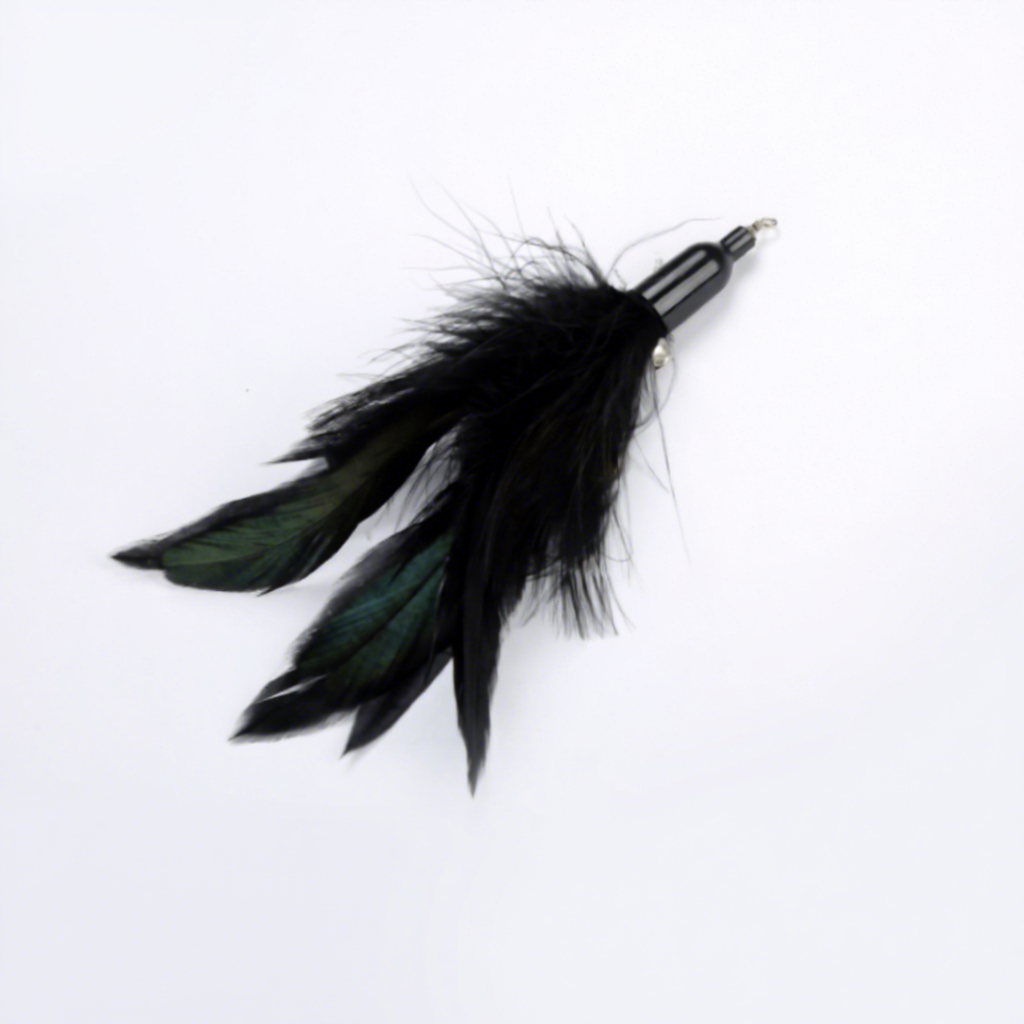 Tête de rechange en plumes noires pures