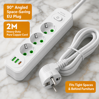 Multiprise intelligente standard européenne avec ports USB, rallonge électrique pour la maison et le bureau