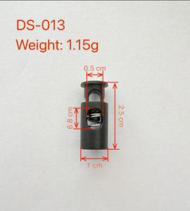 プラスチック製スプリングクリップ＆調整クリップ ABS樹脂製 ニッケルフリー コードロックストッパー 長方形 2.5x1.27cm - Product Image 2