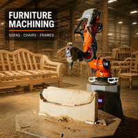 Robot de fraisage haute précision KUKA KR210 7 axes avec broche HITECO 12 kW pour le travail de précision
