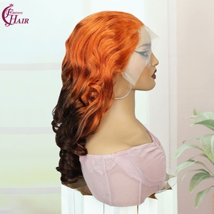 FH Wholesale Loose Bouncy Curl Frontal <b>Wig</b> Human Hair #T4-350 13x4 5x5 Transparent <b>Lace</b> Natural Human Hair <b>Wig</b> for Women - Product Image 3