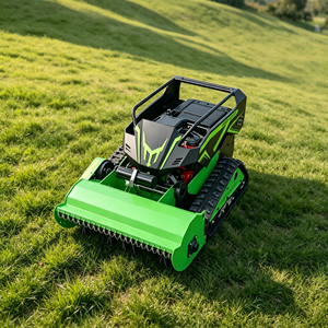 Tondeuse robot à fléaux de 1000 mm télécommandée, à essence 4 temps, robuste, sur chenilles, pour pentes, coupe-herbe et débroussailleuse agricole - Product Image 2