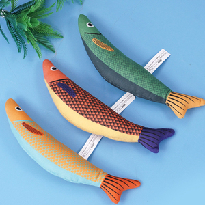 Fabricante al por mayor interactivo <span class=keywords><strong>Catnip</strong></span> Crinkle Sound Toys Saury <span class=keywords><strong>Fish</strong></span> Squeak Juguetes para mascotas - Product Image 6