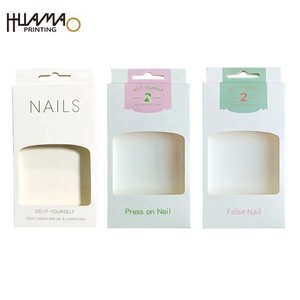 Eco-friendly <b>Paper</b> box Hanging Hole Display <b>Boxes</b> for Press On Nails, Foldable <b>Paper</b> <b>Boxes</b> for DIY False Nails - Product Image 5