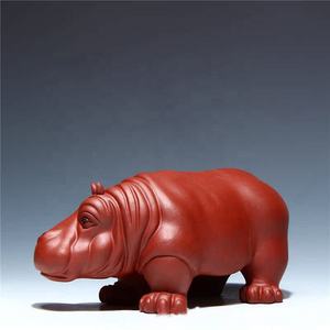 Grande statue d'hippopotame en laiton moulé, sculpture d'animal en bronze grandeur nature, rhinocéros, décoration d'intérieur - Product Image 5