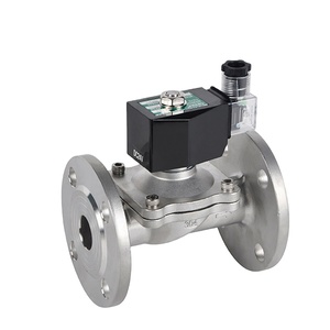 Vanne solénoïde COVNA pour commande urgente 2W-F 1 pouce normalement fermée en acier inoxydable à bride - Product Image 3