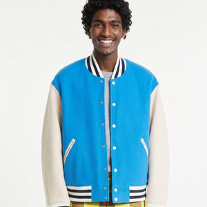 Vente en gros de vestes universitaires pour adultes, écusson avec logo brodé sur mesure partout, veste de basebaseballjacket pour hommes - Product Image 1