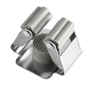 Support mural pour balai et serpillière robuste et moderne en acier inoxydable, pour usage hôtelier, rangement et organisation d'outils de nettoyage - Product Image 4