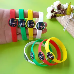 Articoli promozionali personalizzati per la campagna elettorale in silicone di gomma bracciale da polso con cinturino figurato