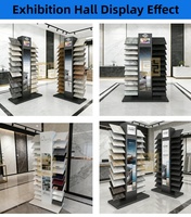 Présentoir vertical sur mesure pour carreaux, robuste et peu encombrant, pour dalles de pierre, marbre et quartz, idéal pour les salles d'exposition