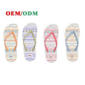 Sandalias de Playa Nicecin para Mujer, Coloridas, con Diseño Geométrico Personalizado, de Espuma de PE Suave, Pantuflas de Verano, OEM/ODM - Product Image 2