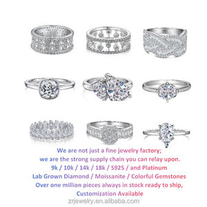 แหวนทองคำ18K สำหรับผู้หญิงสัญญาแต่งงานเครื่องประดับงานหมั้น IGI Lab แหวนเพชรสำหรับปลูกทองคำขาว - Product Image 5