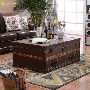 Vintage industriale retrò aviatore Vintage tronco sigaro tavolo da caffè Lounge Pub Club mobili interni design - Product Image 4