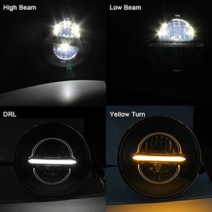 5-3/4 5.75 인치 LED 헤드 라이트 DRL 할리 데이비슨 스트리트 밥 슈퍼 와이드 글라이드 낮은 라이더 밤 스포츠 터 아이언 883 - Product Image 4