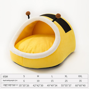 Cama <span class=keywords><strong>de</strong></span> invierno <span class=keywords><strong>para</strong></span> <span class=keywords><strong>perros</strong></span> y gatos Villa Cama ecológica <span class=keywords><strong>de</strong></span> <span class=keywords><strong>tela</strong></span> sólida <span class=keywords><strong>para</strong></span> mascotas Casa semicerrada plegable Lavable <span class=keywords><strong>para</strong></span> <span class=keywords><strong>perros</strong></span> y gatos - Product Image 2