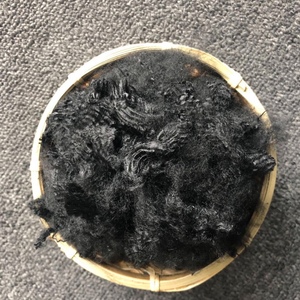 까만 색깔 낮은 용해 폴리에스테 요소 섬유 처녀 - Product Image 6