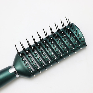 Cepillo para el cabello con logotipo personalizado, para alisar y desenredar, con cojín de masaje para el cuero cabelludo, juego de peines de nailon hueco para todo tipo de cabello - Product Image 3
