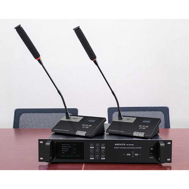 Meeting Voting Discussion Table Wired Digital Conferencing Daisy Chain Conference System Delegate Unit Microphone