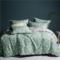 Ensemble de literie d'été imprimé de style américain, 100% coton certifié OEKO-TEX, 233TC, personnalisé et luxueux, comprenant une housse de couette et une taie d'oreiller