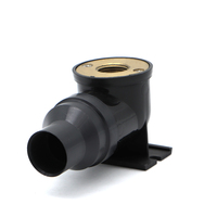 Fitting Pipa PB 90 Flange Elbow dengan Fitting Rumah Pipa Warna Hitam