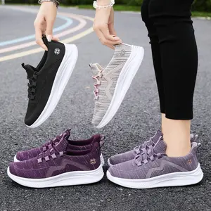 Новая Черная Спортивная женская модная обувь 2024 пригородных женщин обувь для бега модная женская обувь