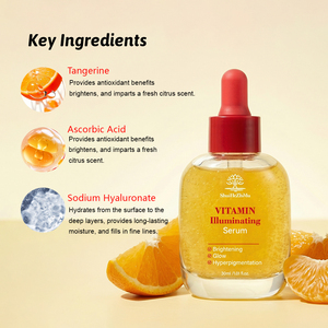 Sérum Visage Éclaircissant et Illuminateur Personnalisé avec Logo, <span class=keywords><strong>Correcteur</strong></span> d'Hyperpigmentation, pour un Teint Uniforme et Éclatant, Vente en Gros OEM - Product Image 1