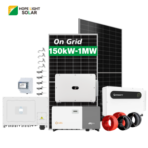 Système d'énergie photovoltaïque connecté au réseau durable de 100 kW, 200 kW, 300 kW, 500 kW, 1 MW avec une longue durée de vie et une sortie stable - Product Image 1