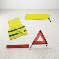 Kit de signalisation routière / Kit de gilet réfléchissant avec triangle de signalisation / Kit d'urgence routière pour voiture