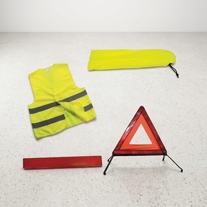 Kit <span class=keywords><strong>Triangolo</strong></span> di Emergenza/ Kit Gilet Riflettente con <span class=keywords><strong>Triangolo</strong></span> di Segnalazione/ Kit di Emergenza Stradale <span class=keywords><strong>per</strong></span> <span class=keywords><strong>Auto</strong></span> - Product Image 1