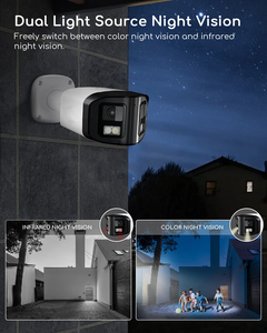 New toàn cảnh Wifi máy ảnh cho tuya ứng dụng thông minh ngoài trời an ninh cam đầy đủ màu sắc tầm nhìn ban đêm 180 độ góc rộng mạng Máy ảnh - Product Image 5