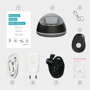 Sistema de Alarma con Botón de Emergencia SOS Pequeño para Pacientes y Ancianos, Botón de Pánico SOS 4G, Pulsera de Respuesta a Emergencias Personales Móvil - Product Image 6