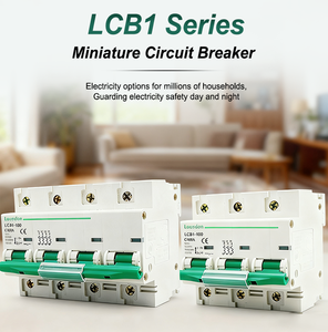 Миниатюрный выключатель <span class=keywords><strong>MCB</strong></span>, LCB1-100 400 В, 4P, цена, размыкающая способность 10 кА, мини-выключатель - Product Image 2