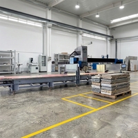 Sierra de puente CNC de 5 ejes con cámara y posicionamiento automático de carga y descarga, succión, movimiento y nesting, importación CAD DXF