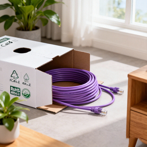 Nâng cao CAT6 mạng cáp UTP <span class=keywords><strong>Gigabit</strong></span> tốc độ cho Châu Âu người dùng gia đình chống EMI RFI ổn định - Product Image 1