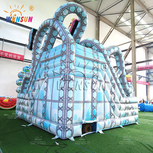 WINSUN Château gonflable populaire combiné Montagnes russes et Grande Roue avec toboggan aquatique <span class=keywords><strong>pour</strong></span> fêtes d'<span class=keywords><strong>anniversaire</strong></span> d'enfants, location et usage domestique - Product Image 5