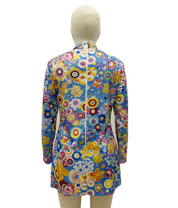 Costume da Donna Anni '70 per <span class=keywords><strong>Halloween</strong></span>, Stile Hippie Psichedelico, Vintage Floreale a Maniche Lunghe per Carnevale, Danza, Feste a Tema Estremo Oriente - Product Image 4