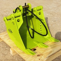 Bucket Thumb Excavator LS LS02 Berkualitas Tinggi dengan Bukaan Rahang Maksimal 460mm, Garansi 1 Tahun untuk Excavator Multi-Ton, Penggunaan Konstruksi