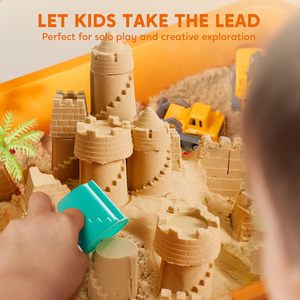 Kit de bac sensoriel pour tout-petits <span class=keywords><strong>et</strong></span> enfants <span class=keywords><strong>d</strong></span>'âge préscolaire, pierres PVC phosphorescentes, construction de château, apprentissage - Product Image 4