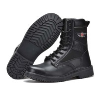 Bottes de travail d'hiver 3516-4 à tige haute en microfibre, semelle en caoutchouc, embout en acier, anti-perforation, pour la construction, la randonnée et la sécurité tactique
