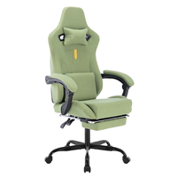 Nouveau design Fauteuil de gamer beige à haut dossier combiné pour le massage Fauteuil de gaming moderne à bas prix pour le bureau