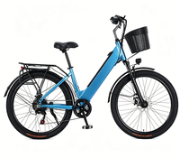 Vélo Électrique Tout-Terrain Urbain à 7 Vitesses avec Cadre en Acier Carbone, Moteur Brushless sur Roue Avant, Batterie au Lithium et Roues Triangulaires – Vente Directe