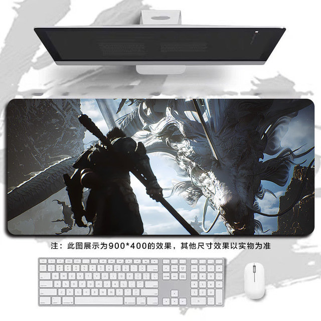 New Black Myth Wukong Mouse Pad Large Size Non-Slip Waterproof Gaming Computer Mouse Pad Wrist Rest Cartoon Chinese Myth Figure