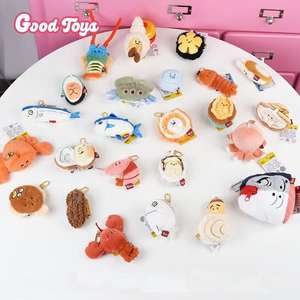 Venta caliente Mini Ocean Fish Animal Sea Creatures Mochila de peluche Colgante Llavero de felpa para niños - Product Image 1