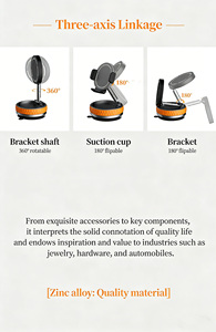 Supporto Universale per Telefono da Auto in Lega di Zinco di Alta Qualità con Montaggio Magnetico <span class=keywords><strong>a</strong></span> <span class=keywords><strong>Ventosa</strong></span> Regolabile e Design Fisso <span class=keywords><strong>a</strong></span> <span class=keywords><strong>Ventosa</strong></span> - Product Image 3