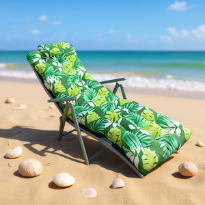 TUMBONA Tapis de plage rembourré en coton 55*174CM - 6 coussins et oreiller pour une relaxation confortable en plein air - Product Image 2